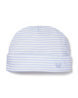 Baby Personalized Blue Pima Stripe Hat