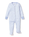 Baby Personalized Pima Blue Stripe Romper (3-6 mo.)