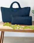 Woven Mahjong Carryall - 6 Colors: Chartreuse