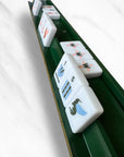 Mahjong Racks & Pushers (Set of 4): Oak
