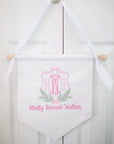 Monogram Crest Baby Name Banner