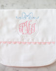 Heirloom Personalized Baby Bib and Burp Cloth Set