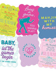 Mahjong Tile Shufflers (Set of 2): Hot Tips - Pink