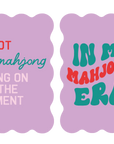 Mahjong Tile Shufflers (Set of 2): Hot Tips - Pink