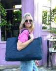 Woven Mahjong Carryall - 6 Colors: Cream
