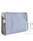 Gray Gingham Personalized TRVL Small Roadie