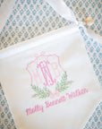 Monogram Crest Baby Name Banner