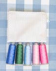 Pimlico Stripe Sand Quilted Wipeable Canvas Go Go Tote