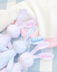 Bun Bun Bunny Toile Blue Stuffie Toy