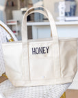 Natural Coated Canvas Medium Roadie Pouch