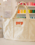 Natural Coated Canvas Medium Roadie Pouch
