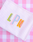 Pimlico Stripe Pink Medium Roadie Pouch