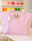 Pimlico Stripe Dusty Rose Round Case