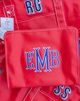 Red TRVL Large Roadie Pouch Bag