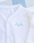 Personalized Paty Luxury Knit Footed Sleeper
