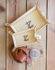 Men's Canvas Tray Set of 2- Coated Canvas Hay