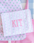 Ribbon Floral Pink Large Roadie Pouch Bag