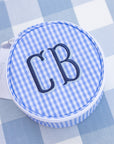 Gingham Sky Round Case