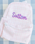 Pimlico Plaid Pink Full-Size Backpacker