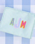 Pimlico Stripe Sage Medium Roadie Pouch