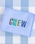 Pimlico Stripe Chambray Medium Roadie Pouch