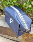 Coated Canvas Navy Dopp Kit