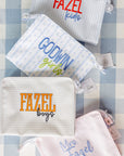 Gingham Sky Large Roadie Pouch Bag