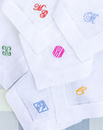 "Tastefully Tiny" Monogram Dinner Napkins (Set of 4)