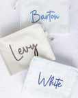 Pimlico Stripe Blue Quilted Wipeable Canvas Go Go Tote