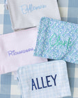 Gingham Sky Large Roadie Pouch Bag