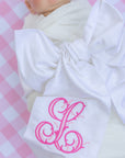 White Faux Silk Bouquet | Wreath | Swaddle Sash