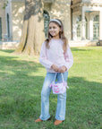 Personalized Pink Gingham Mini Trick or Treat Bucket