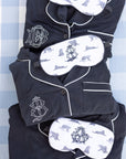 Monogrammed Pima Sleep Mask in Panthere de Luxe