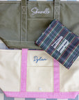 Cambridge Plaid Large Roadie Pouch Bag