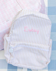 Pimlico Stripe Sand Quilted Wipeable Canvas Go Go Tote