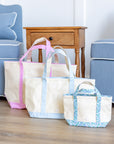 Red Mini Tote Coated Canvas