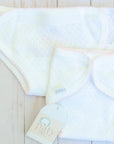Monogrammed Paty Luxury Knit Newborn Diaper Cover
