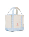 Ballet Gingham Mist TRVL Mini Tote Coated Canvas