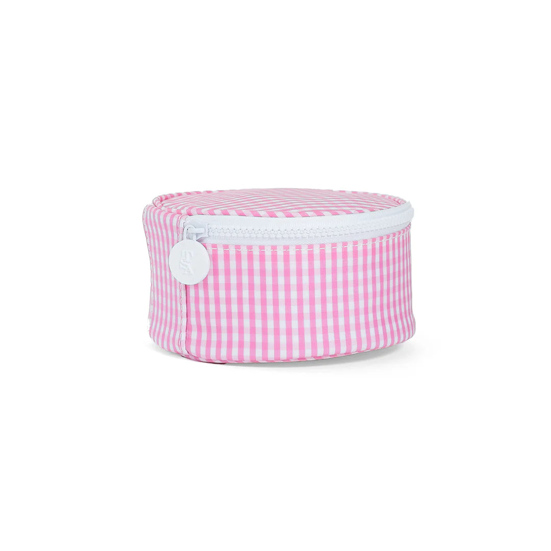 Gingham Pink TRVL Roundup Jewel Case