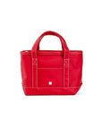 Red Mini Tote Coated Canvas