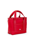 Red Mini Tote Coated Canvas