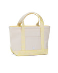 Gingham Buttercup Trim TRVL Mini Tote Coated Canvas