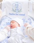 Monogram Crest Baby Name Banner