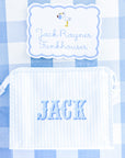 Gingham Sky Large Roadie Pouch Bag