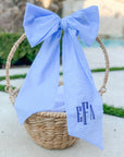 Personalized Seersucker Easter Basket, Swaddle or Wreath Sash