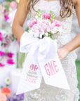 White Faux Silk Bouquet | Wreath | Swaddle Sash