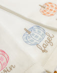 Gingham Pumpkin Personalized Guest Towel