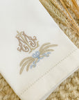Wheat Bow Personalized Guest Towel