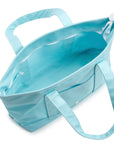 Lake Blue TRVL Medium Tote Coated Canvas