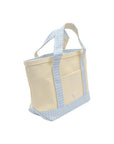 Gingham Sky Trim TRVL Mini Tote Coated Canvas